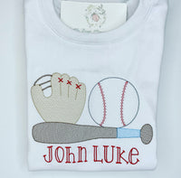 Baseball Trio Sketch Shirt