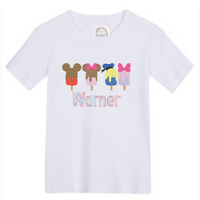 Mouse and Friends Popsicle Sketch Shirt (boy or girl)