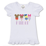 Mouse and Friends Popsicle Sketch Shirt (boy or girl)