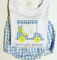 Golf Cart Applique Boy Shirt