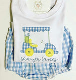 Golf Cart Applique Boy Shirt