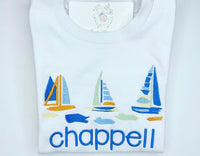 Preppy Sailboats Bubble or Shirt