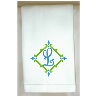 Jackie Frame Huck Hemstitch Towel