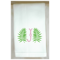 Palm Leaves Huck Hemstitch Towel