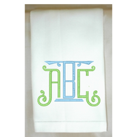 Pillar Monogram Huck Hemstitch Towel