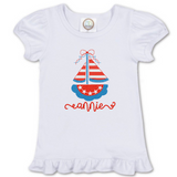 4th of July Bow Sailboat Shirt