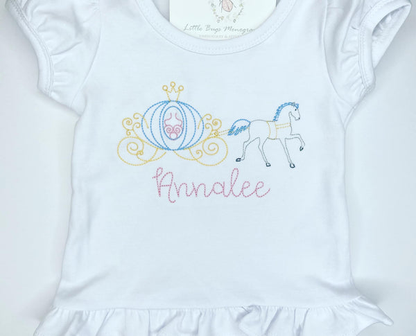 Magical Princess Carriage Ruffle Shirt