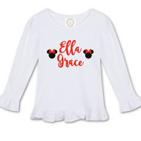 Mouse Girl Mini Ruffle Shirt