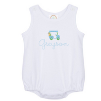 Golf Cart Bubble or Short Sleeve Plain Onesie