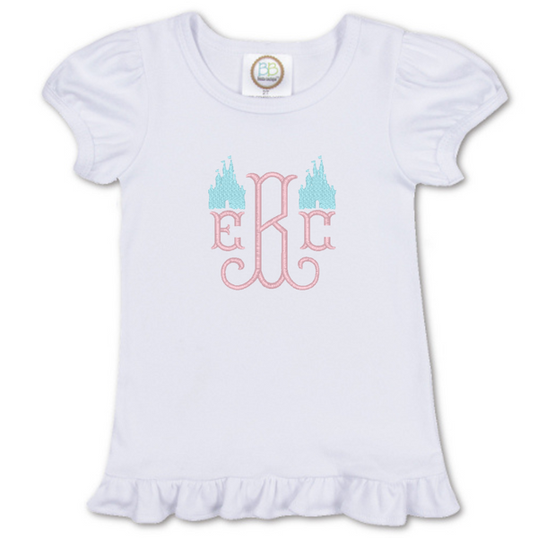 Castle Minis Monogram Ruffle Shirt