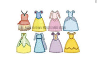 Princess Dress Trio Applique Ruffle Shirt