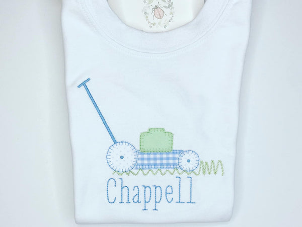 Lawn Mower Applique Shirt