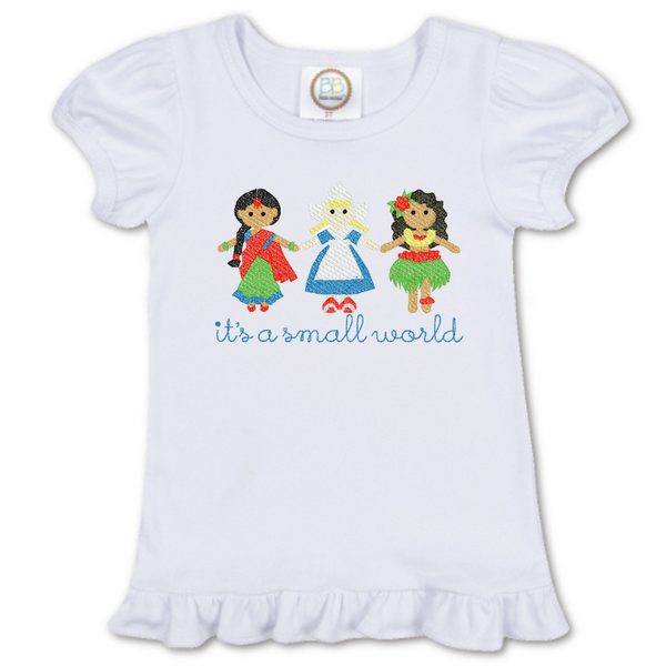 Tiny World Girl Ruffle Shirt